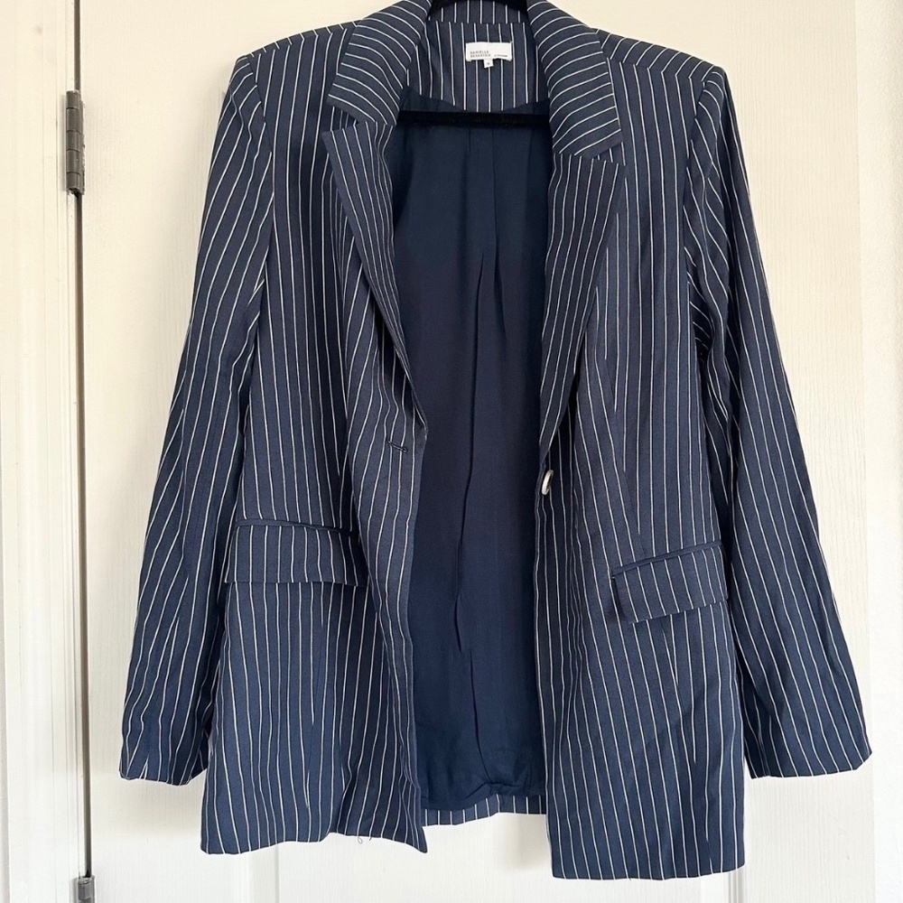 REVOLVE Navy Pinstripe Blazer